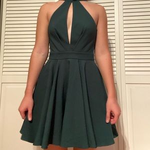 Lulu’s Teal Keyhole Dress
